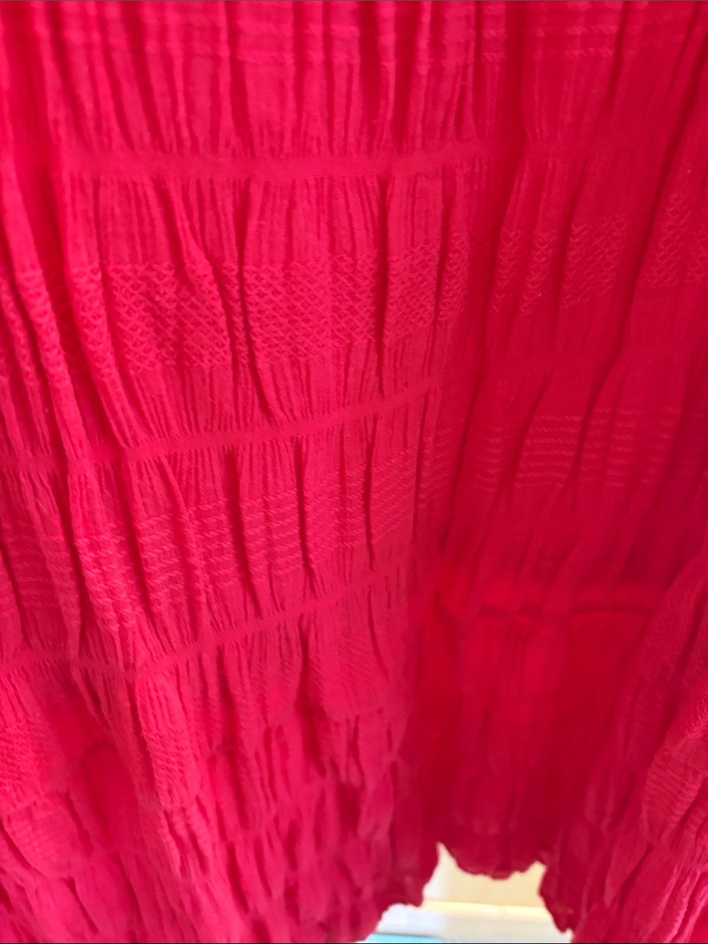 Max Studio Red Textured Maxi Skirt - Picture 4 of 6